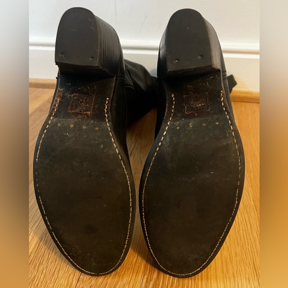 Frye Jackie Button Tall Slouchy Leather Boots - Picture 6 of 11